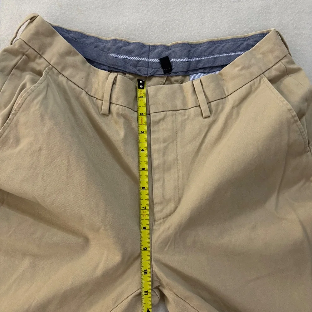 J.Crew Bowery Urban Slim Fit Khaki Chino Dress Pants Mens 32x34 Tan Cotton